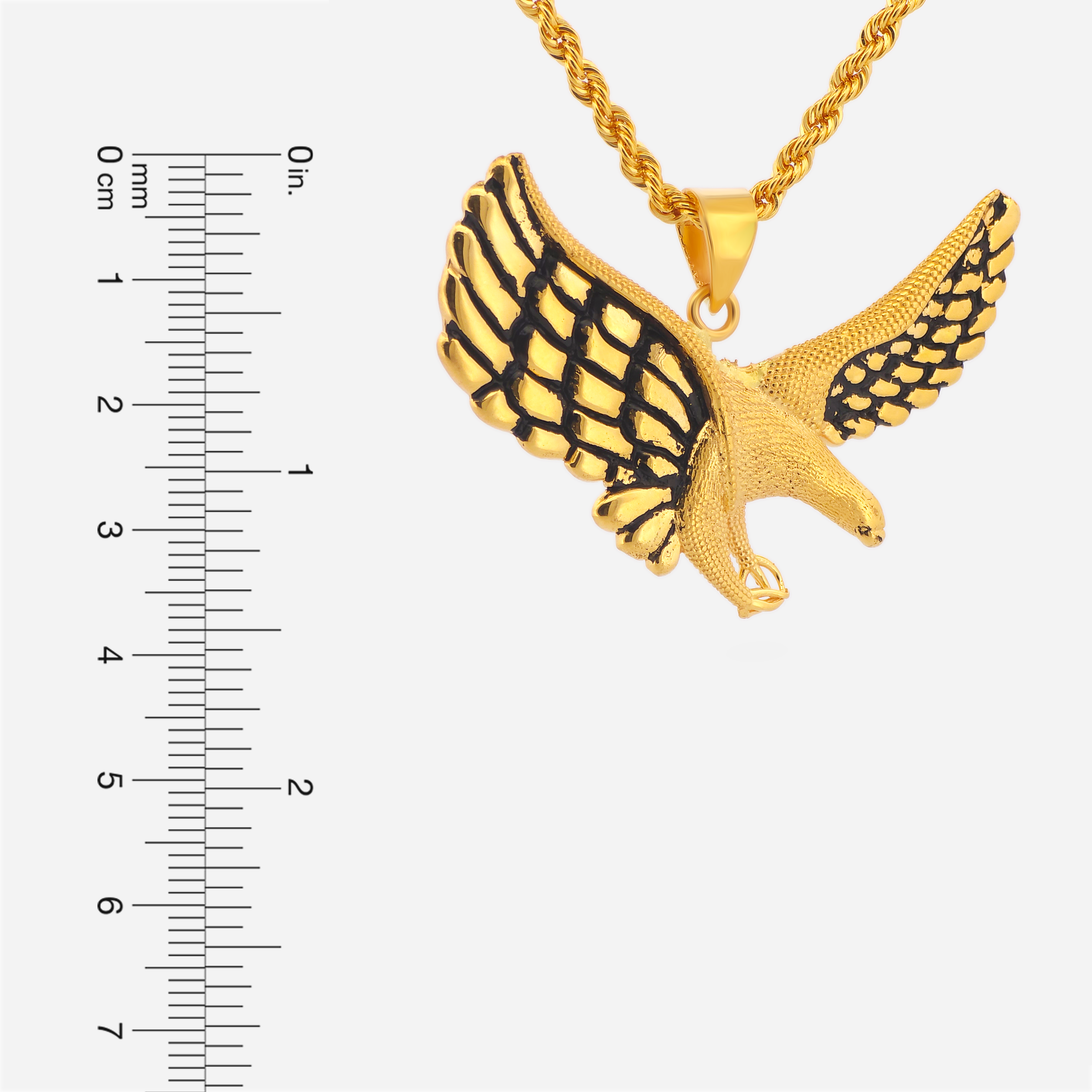 22K Gold Eagle Pendant