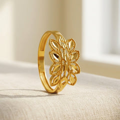 22K Gold Bloom Filigree Ring