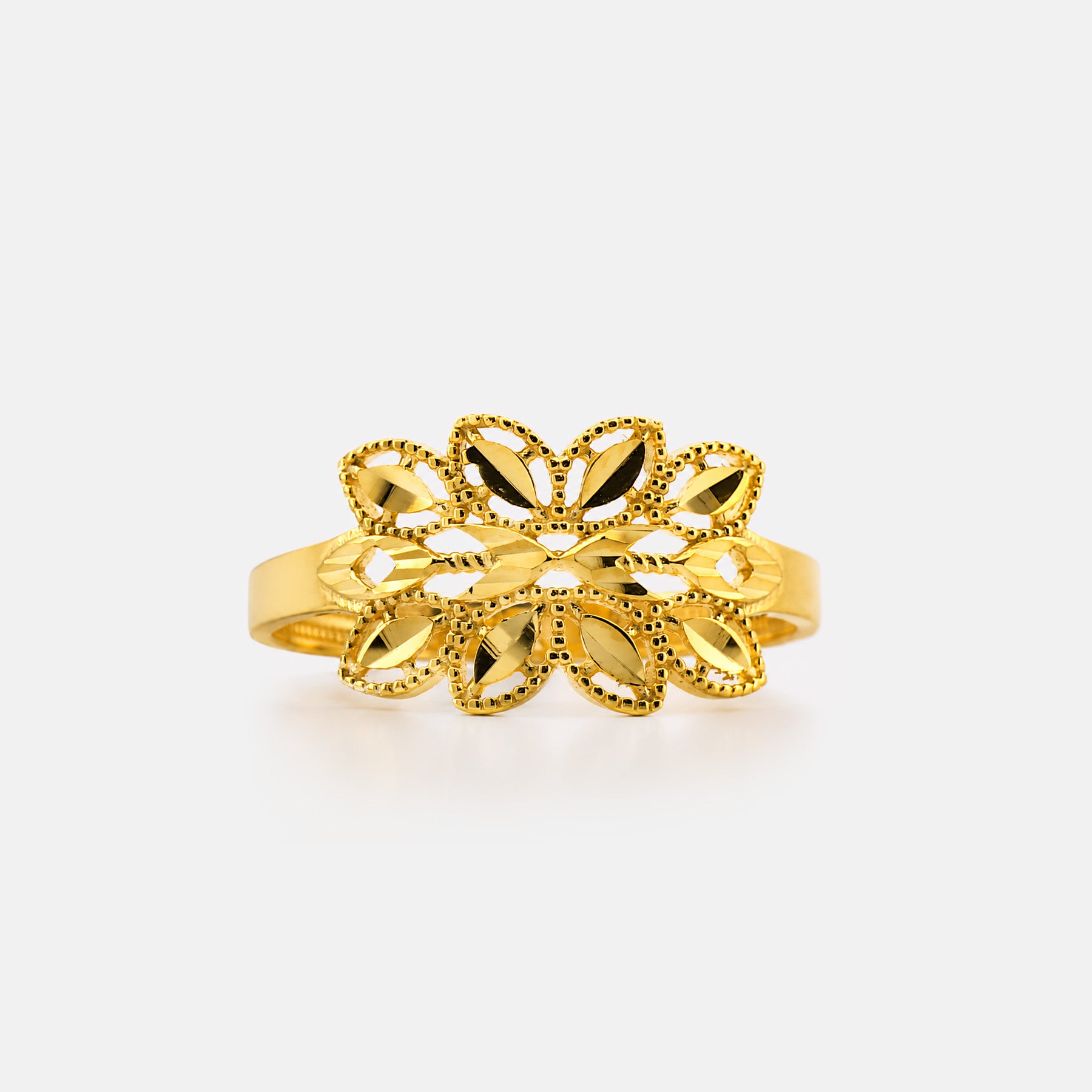 22K Gold Bloom Filigree Ring