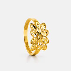 22K Gold Bloom Filigree Ring