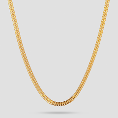 22K Gold Flat Chain - 14"