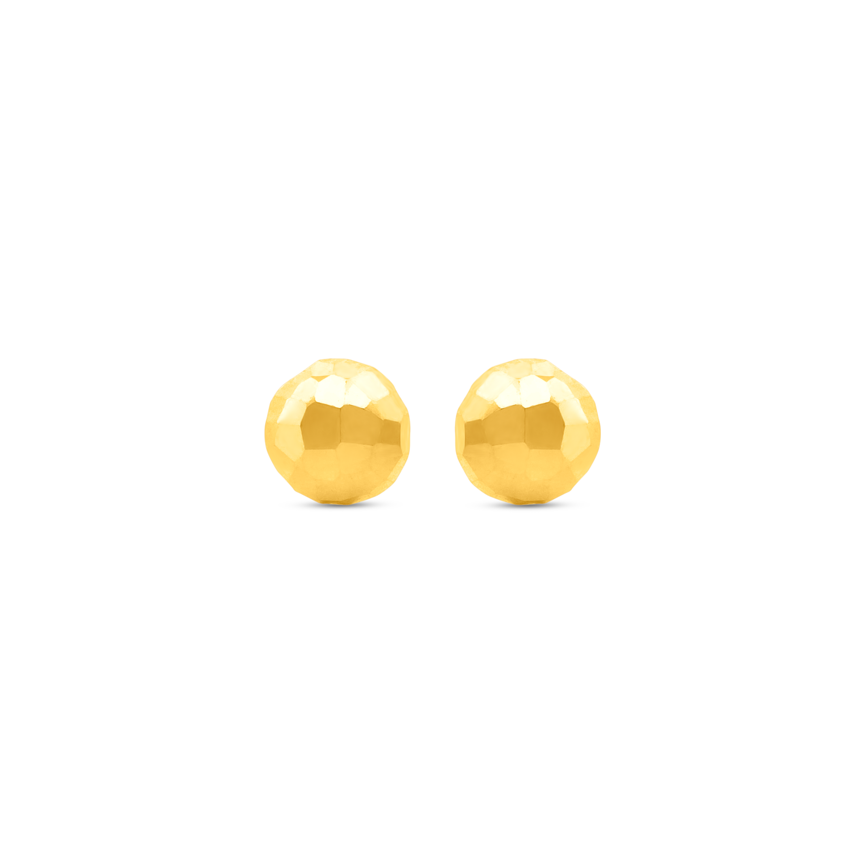 22K Gold Minimalist Ball Stud Earrings