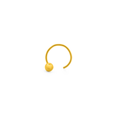22K Gold Ball Nose Pin