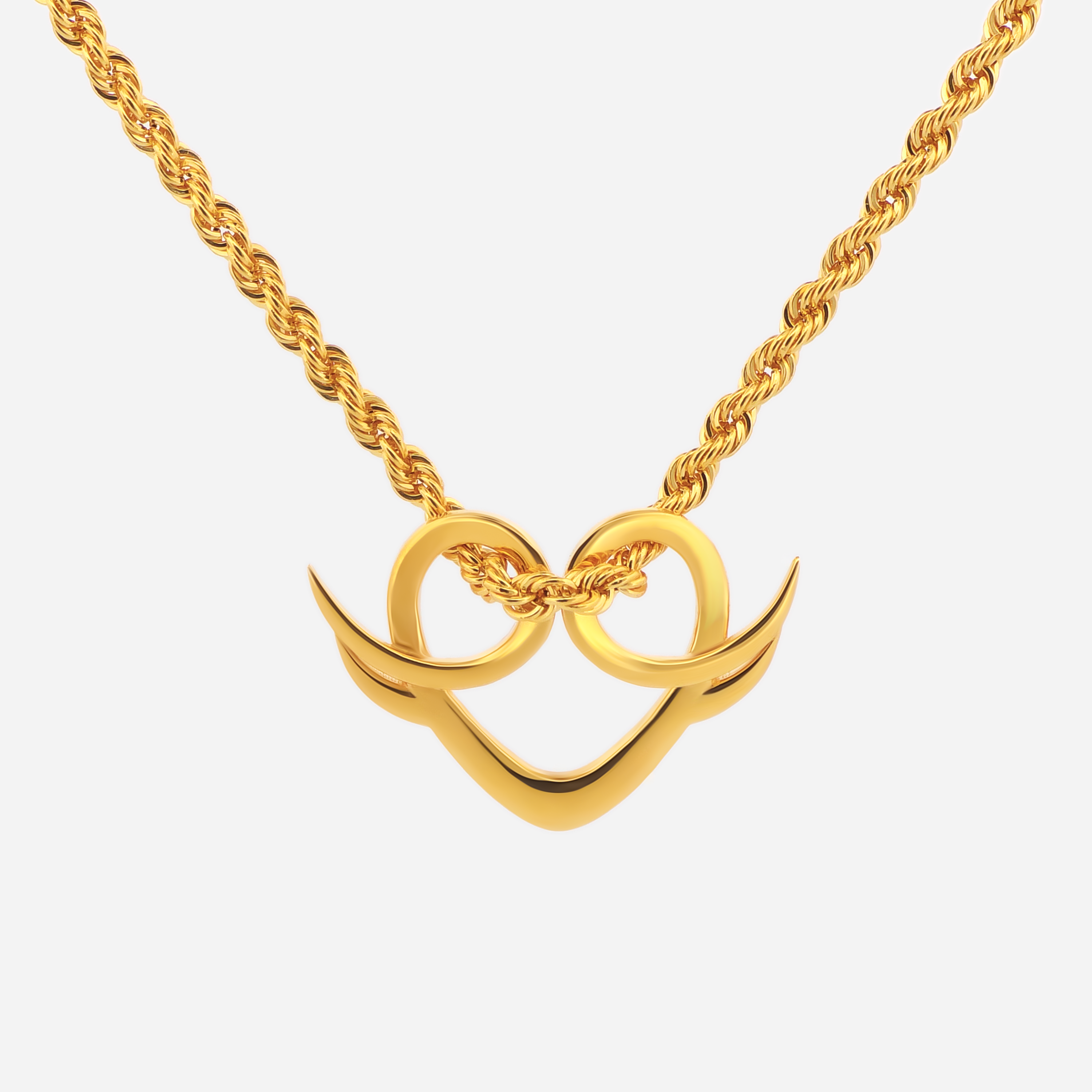 22K Gold Heart Pendant