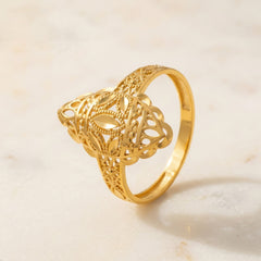 22K Gold Antique Filigree Ring