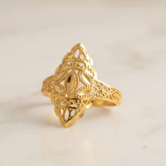 22K Gold Antique Filigree Ring