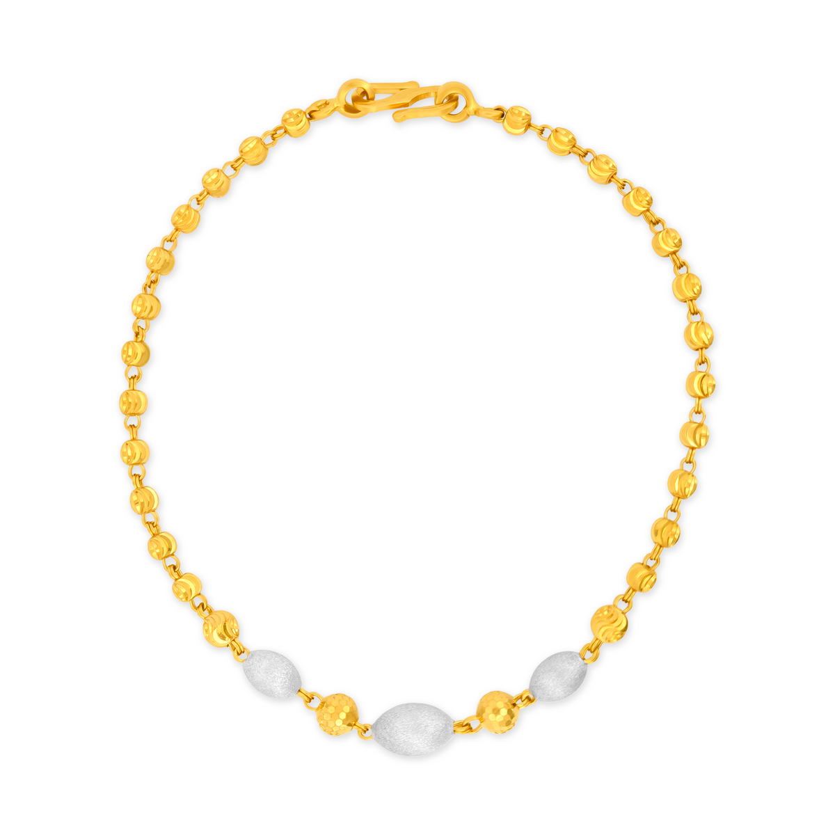 22K Gold Dual-Tone Harmony Bracelet