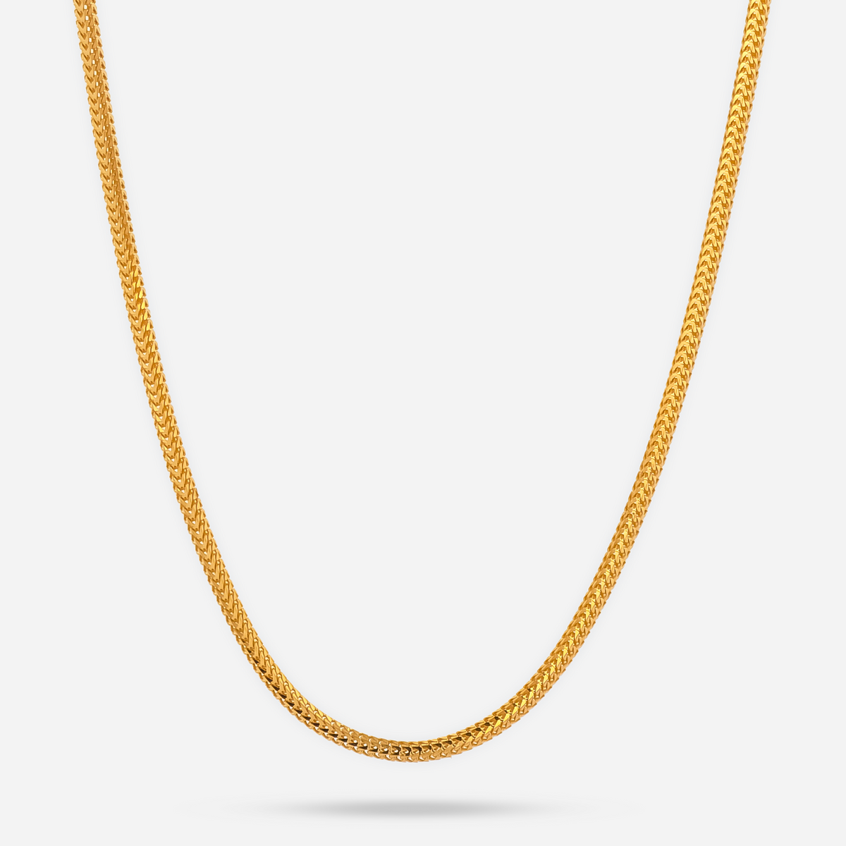 22K Gold Foxtail Dragon Chain - 14"