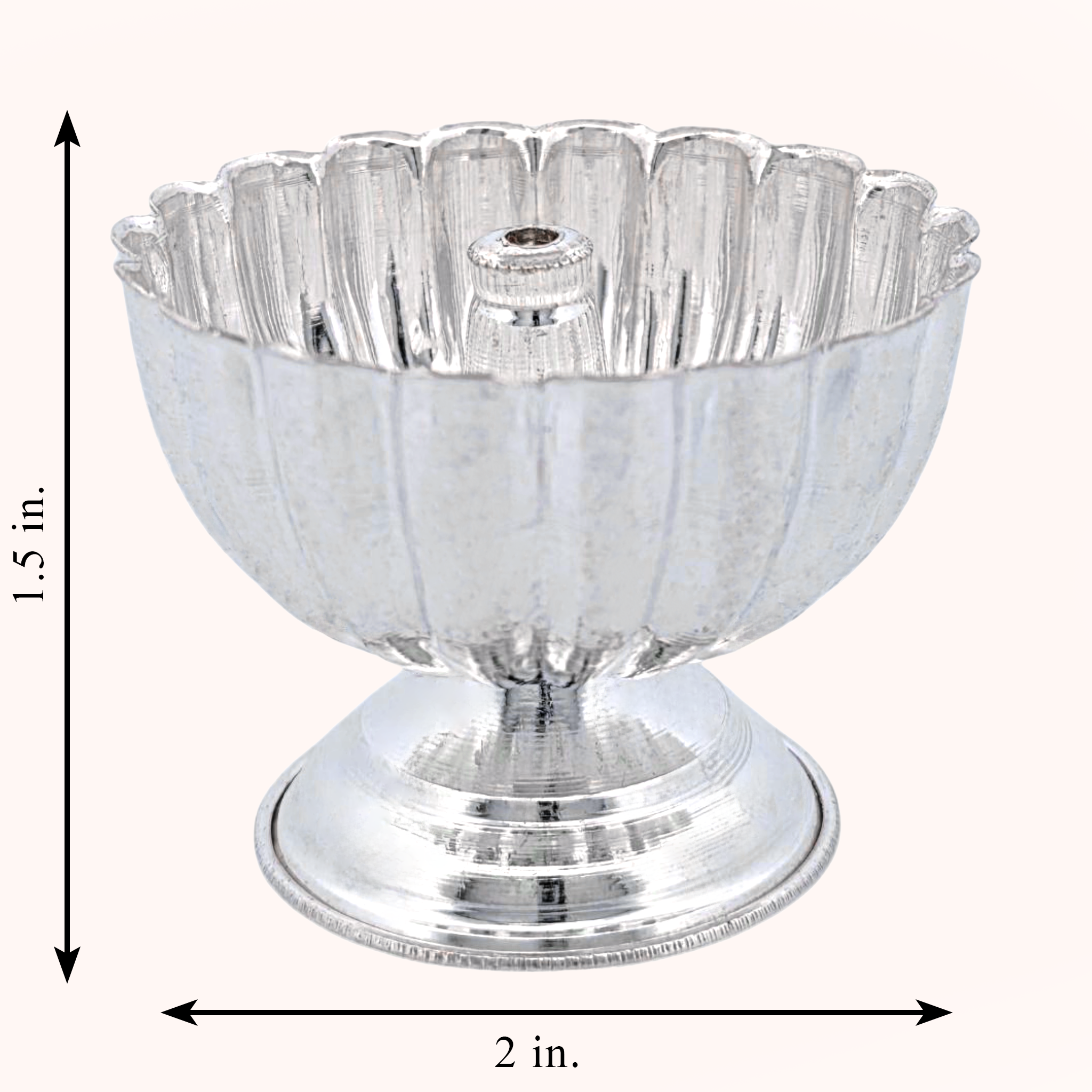 Silver Petal Oil lamp