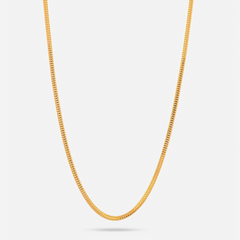 22K Gold Foxtail Dragon Chain - 16"