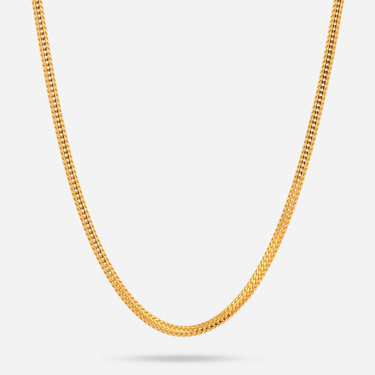 22K Gold Foxtail Dragon Chain - 16"