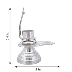 Silver Shiva Lingam Naga