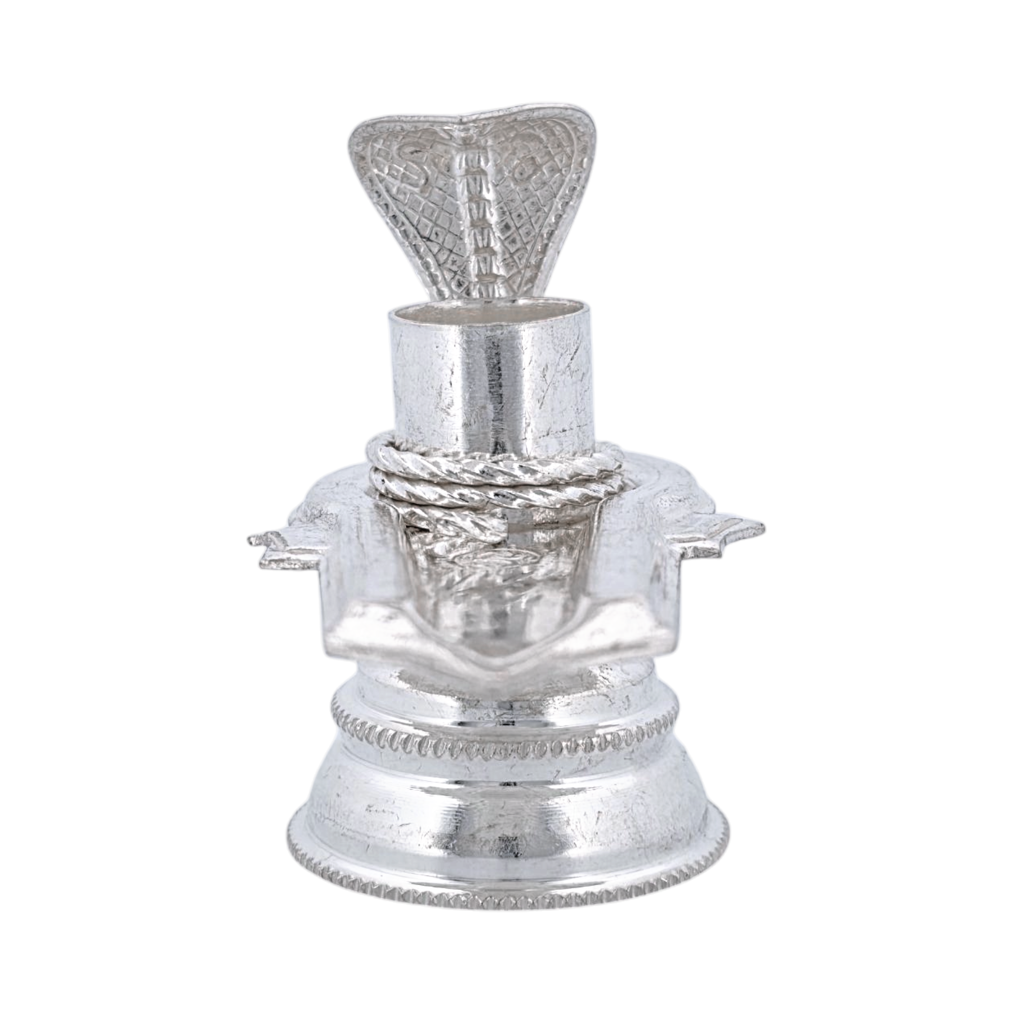 Silver Shiva Lingam Naga