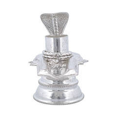 Silver Shiva Lingam Naga