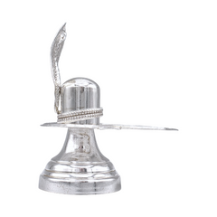 Silver Shiva Lingam Naga