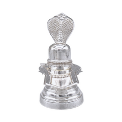 Silver Shiva Lingam Naga