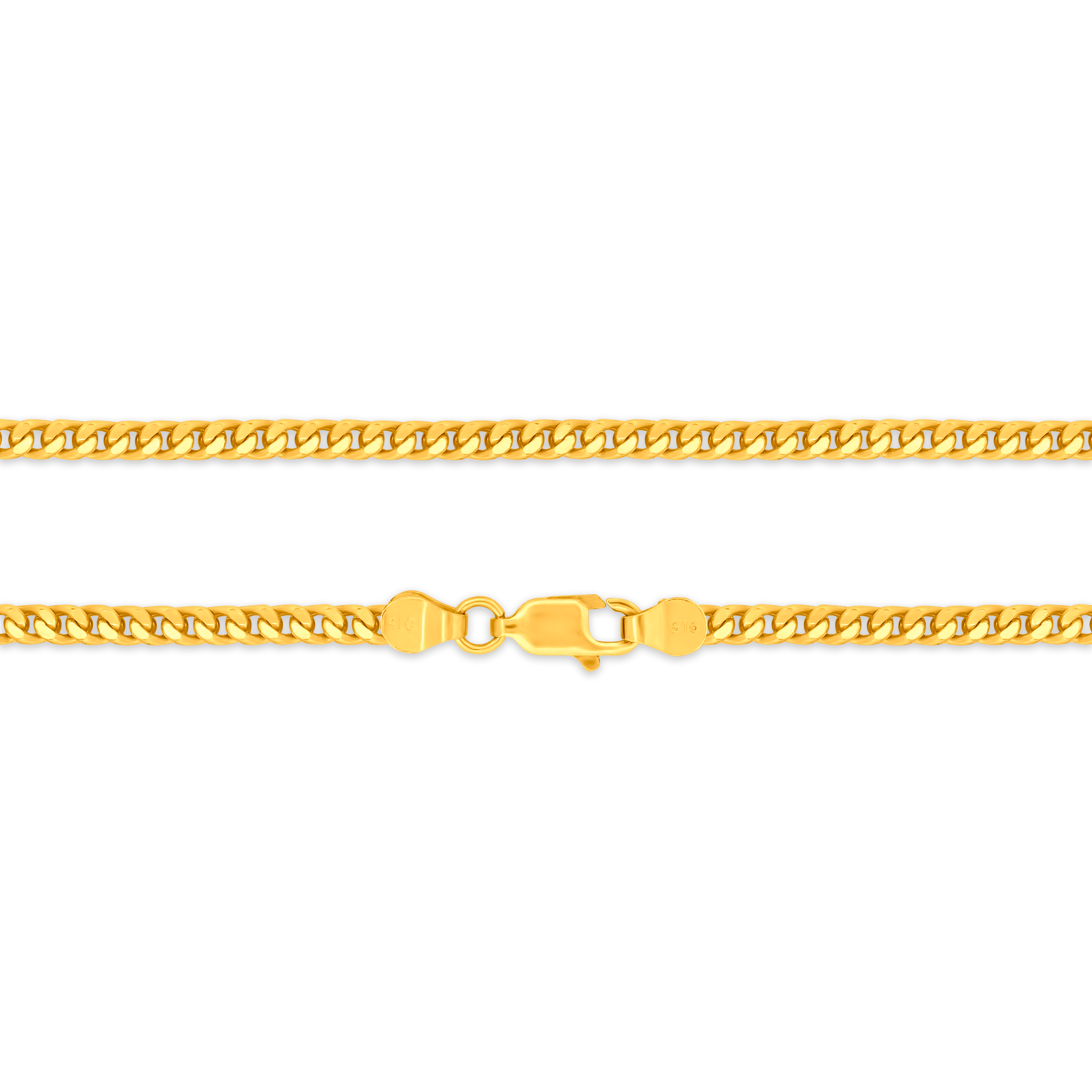 22K Gold Foxtail Chain - 21.5"