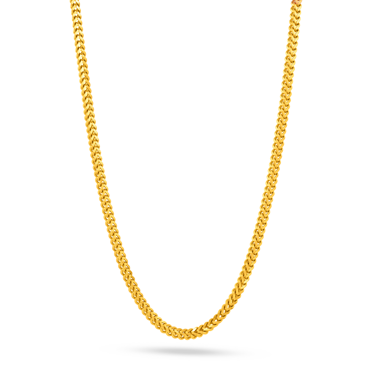22K Gold Foxtail Chain - 21.5"