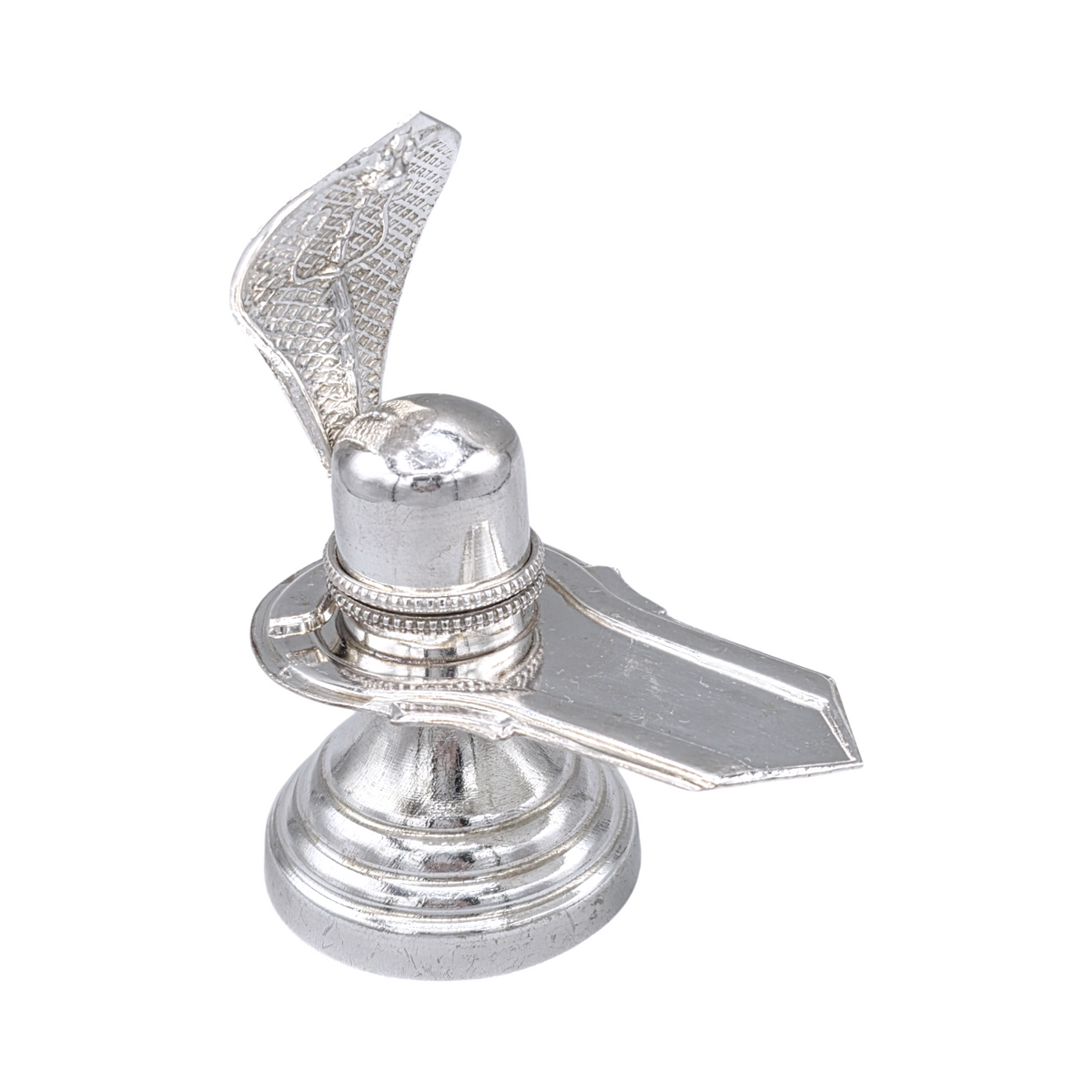 Silver Shiva Lingam Naga