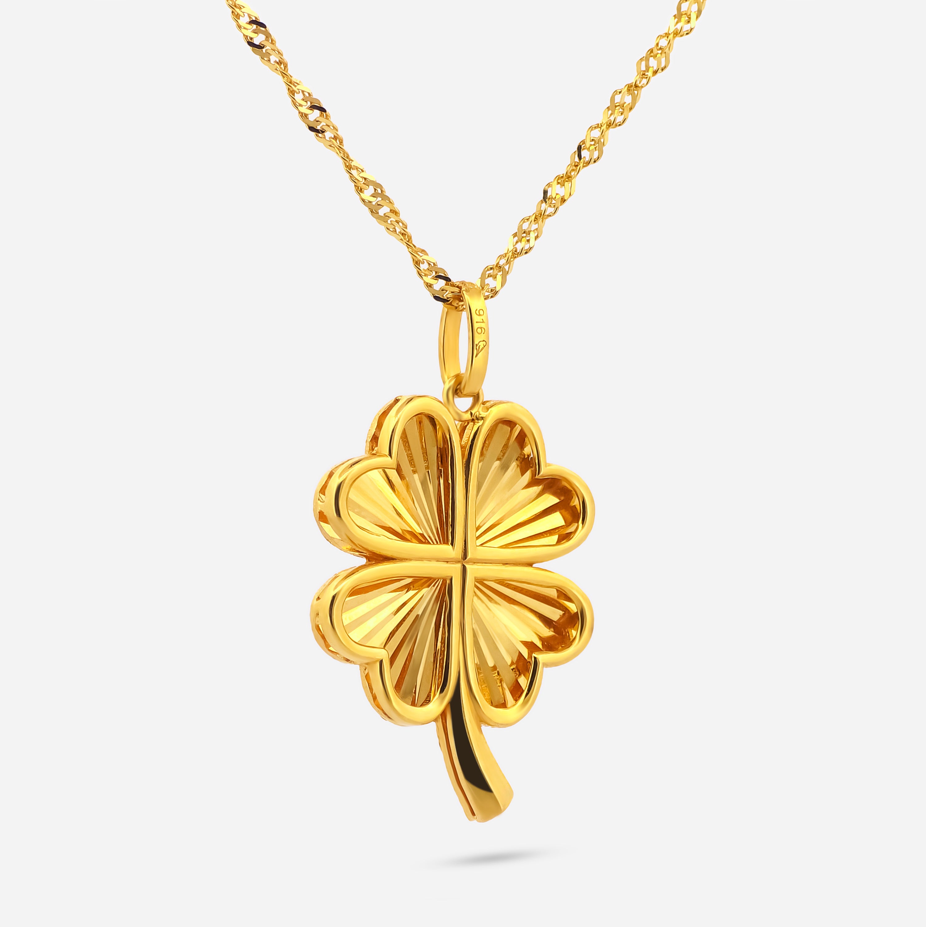 22K Gold Leaf Pendant