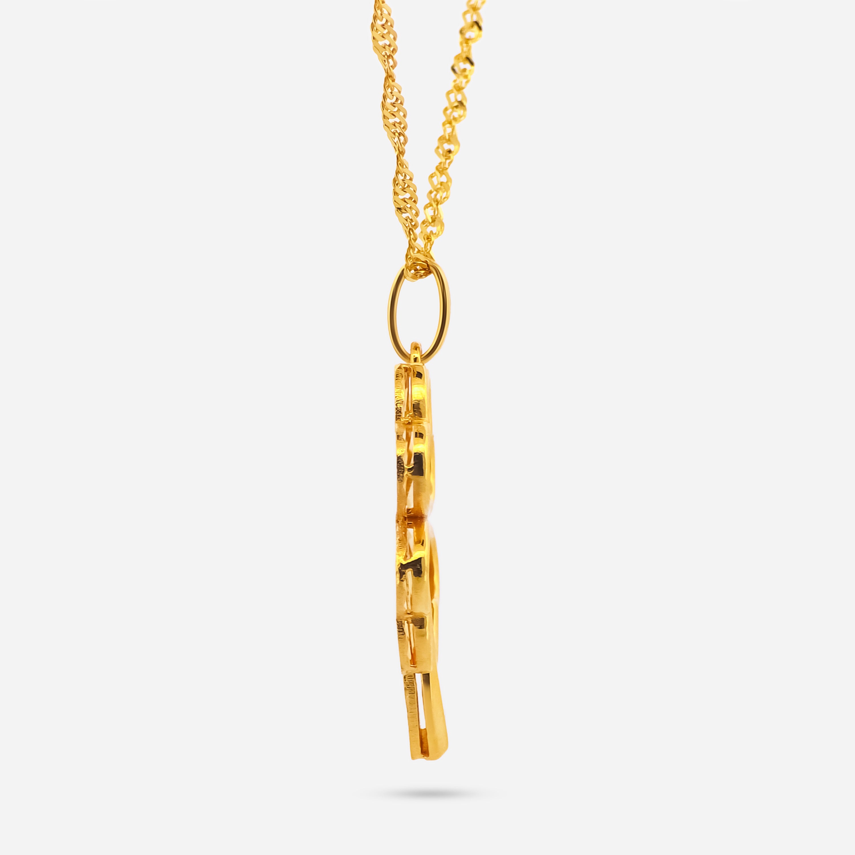 22K Gold Leaf Pendant