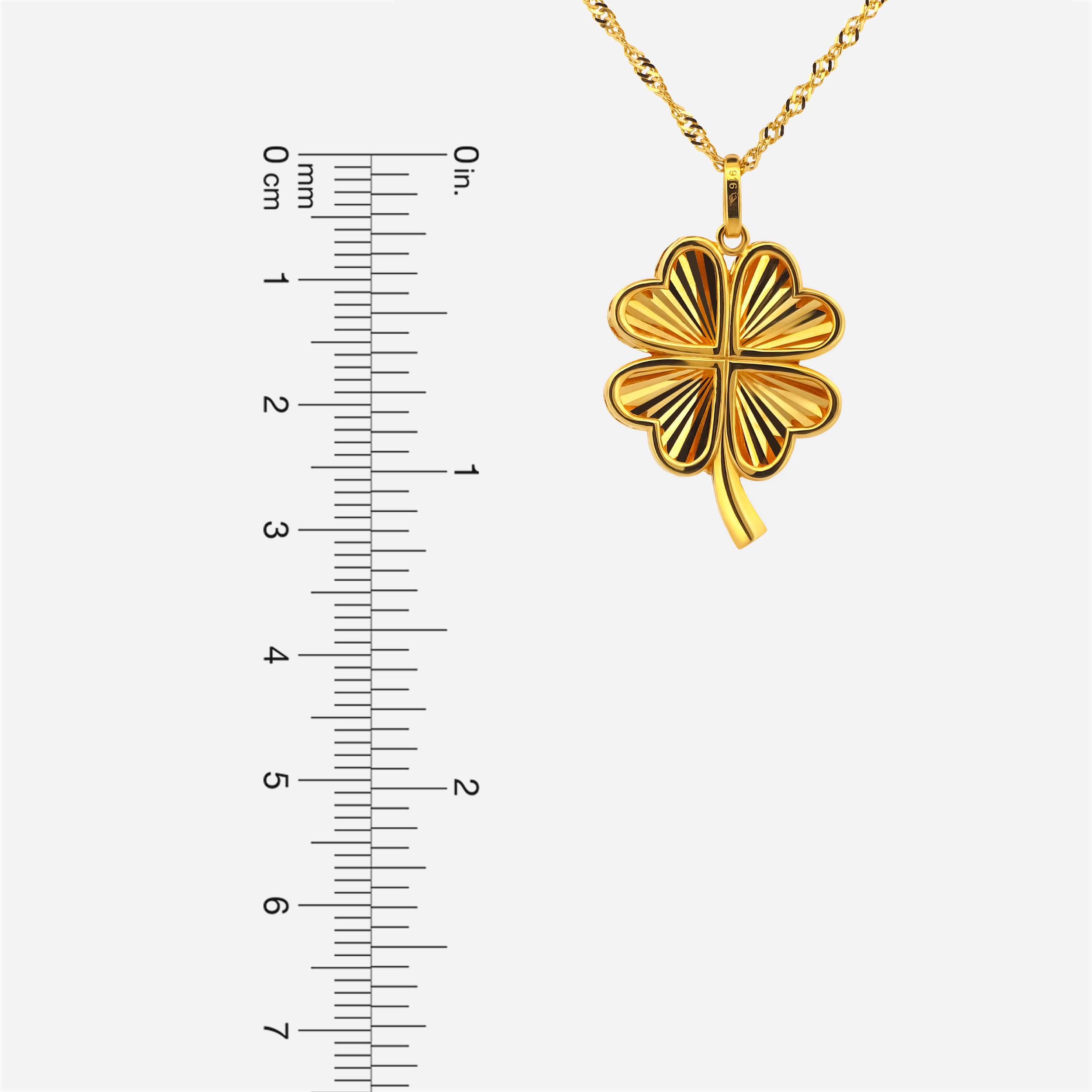 22K Gold Leaf Pendant