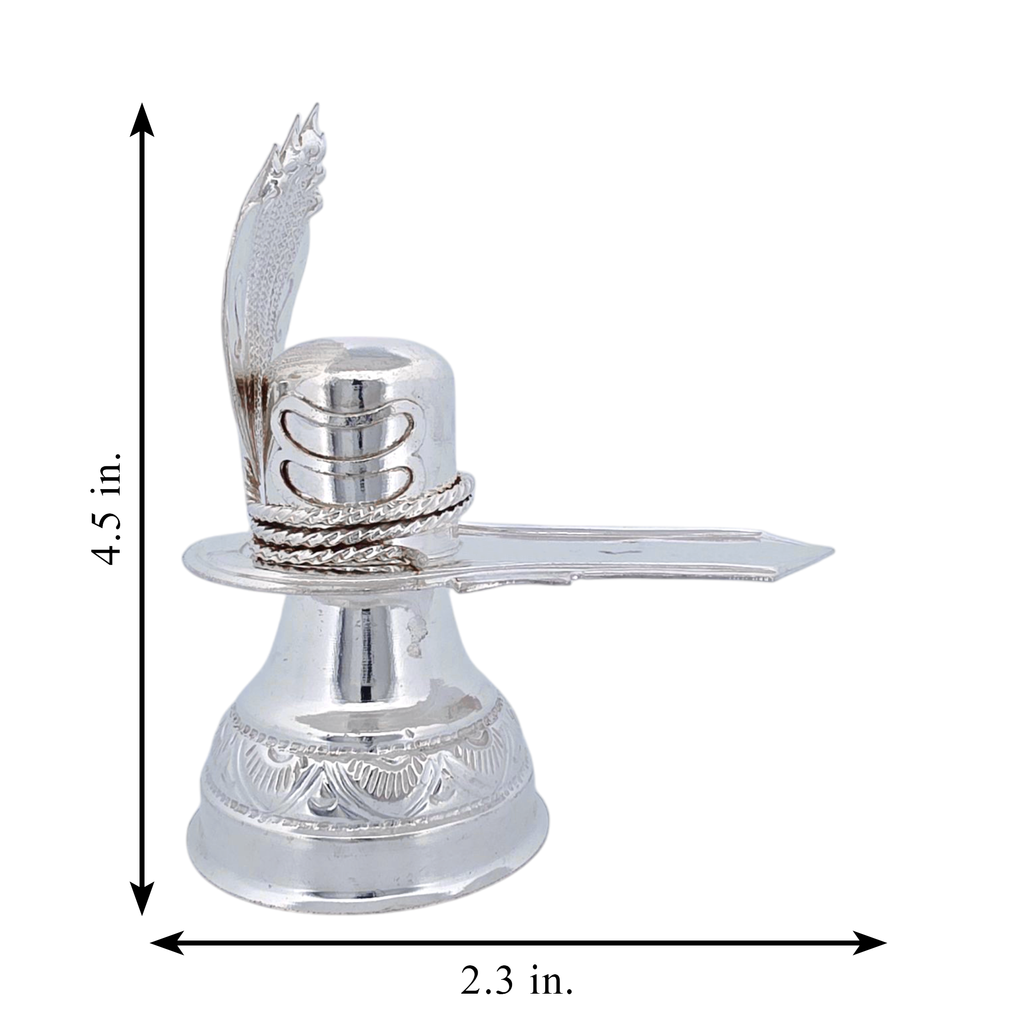 Silver Shiva Lingam Naga