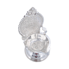 Silver Ashta Lakshmi/Kamakshi Oil Lamp