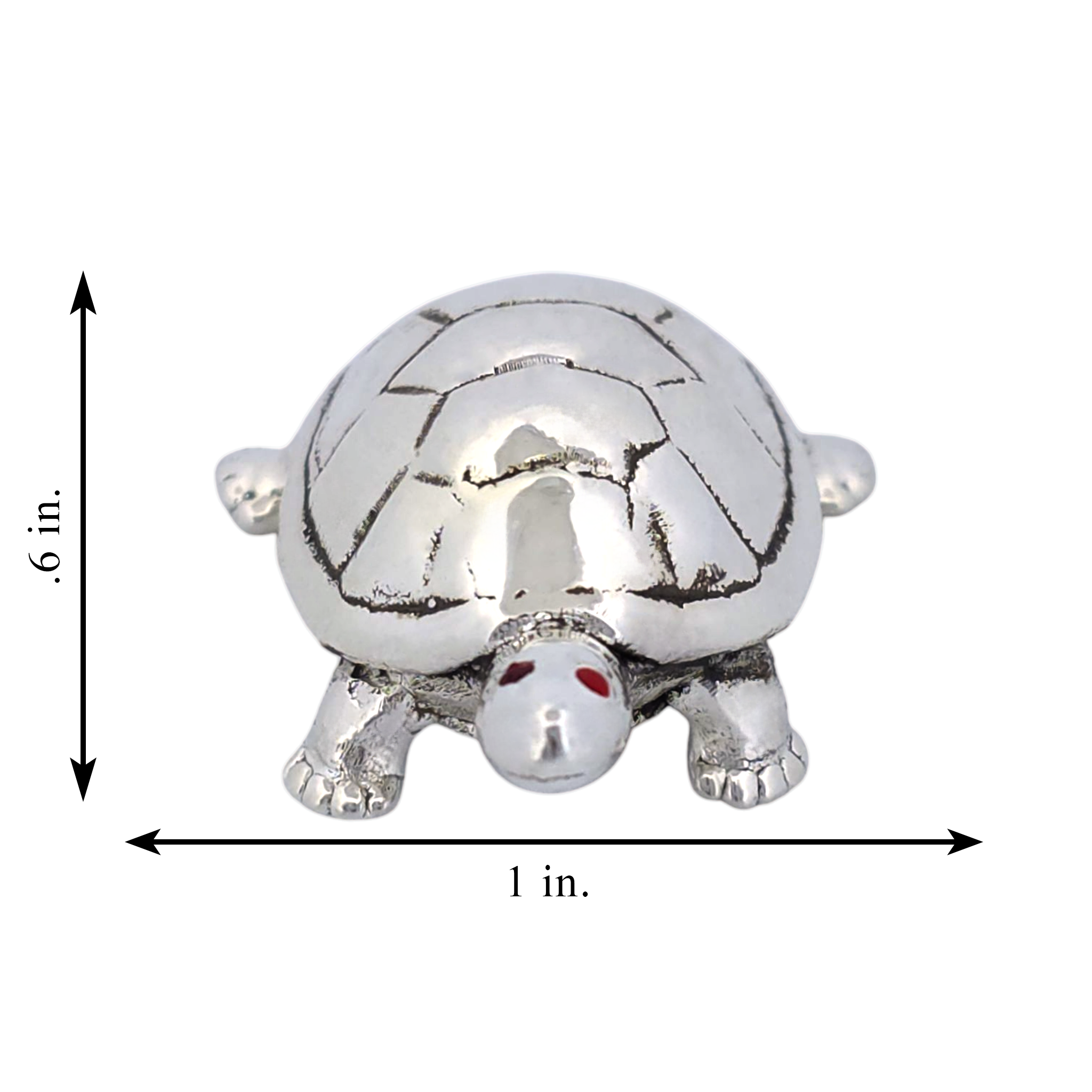 Silver Divine Tortoise for Pooja and Vastu