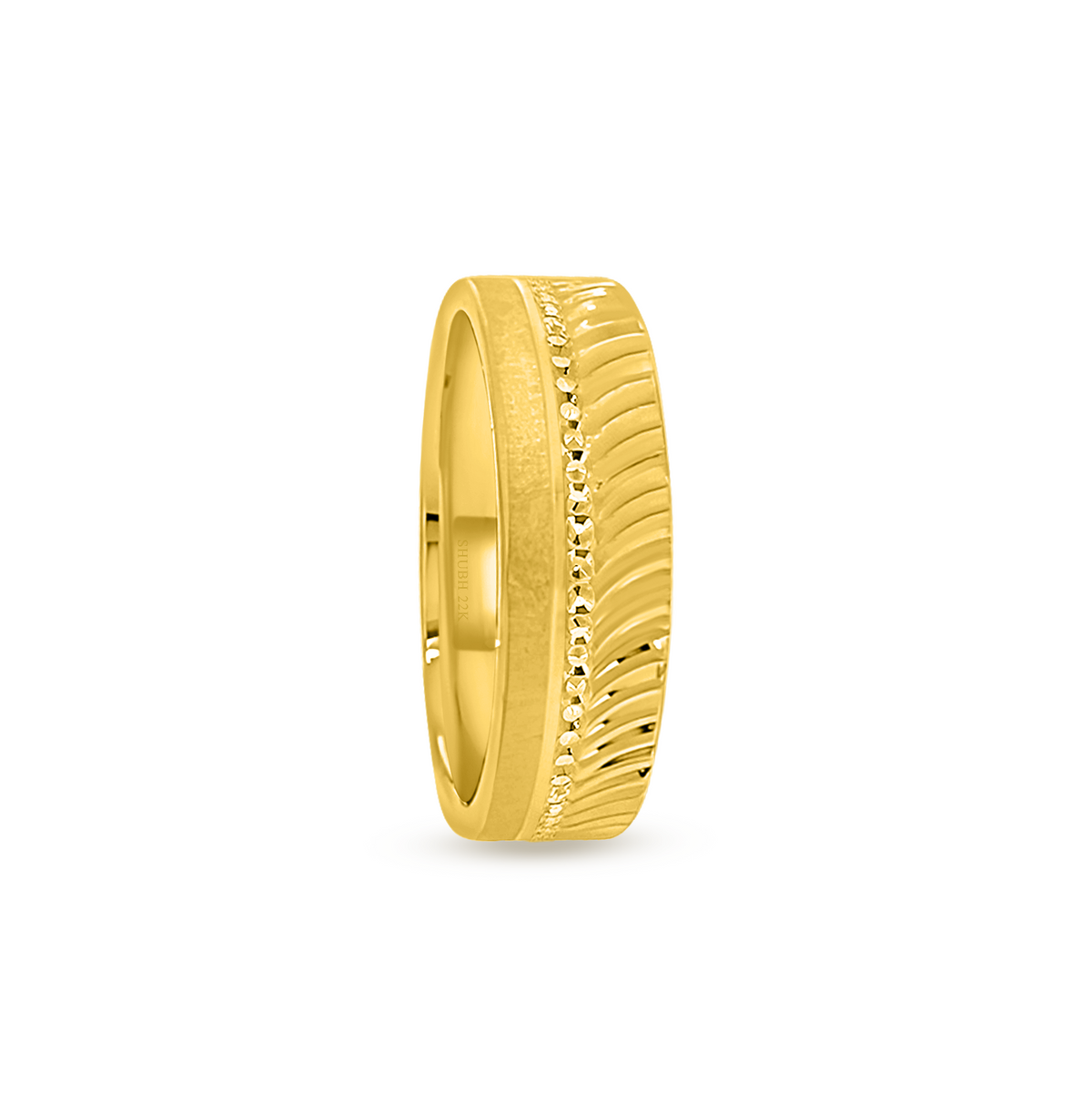 22K Gold SV Wedding Band