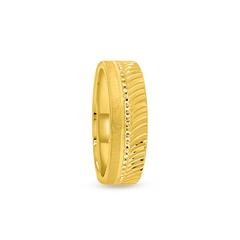 22K Gold SV Wedding Band