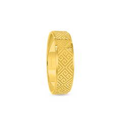 22K Gold Maze Wedding Band