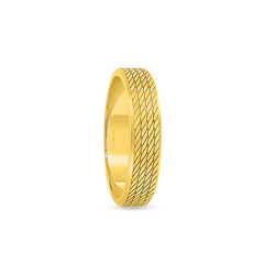 22K Gold Rope Wedding Band