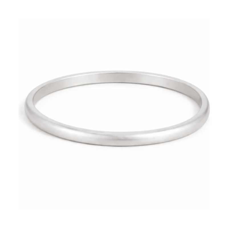 Pure Silver Matte Bangle