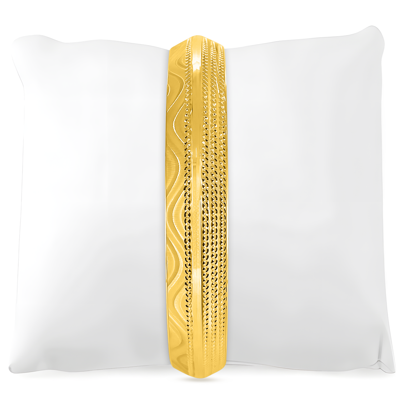 22K Gold Wavy Kada