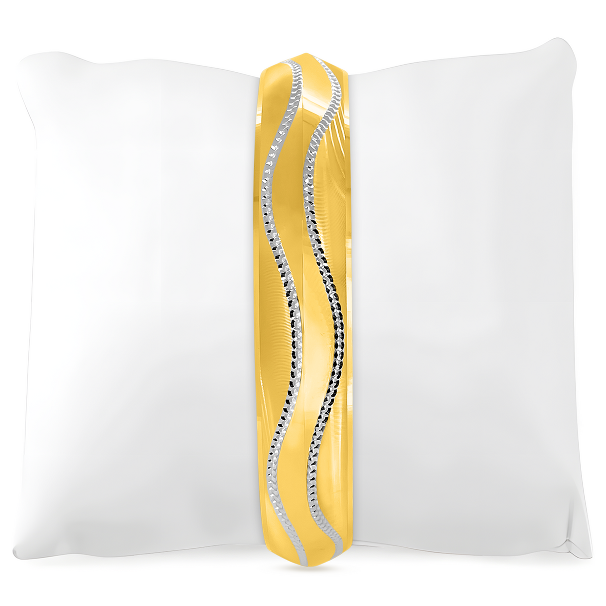 22K Gold Wavy Kada