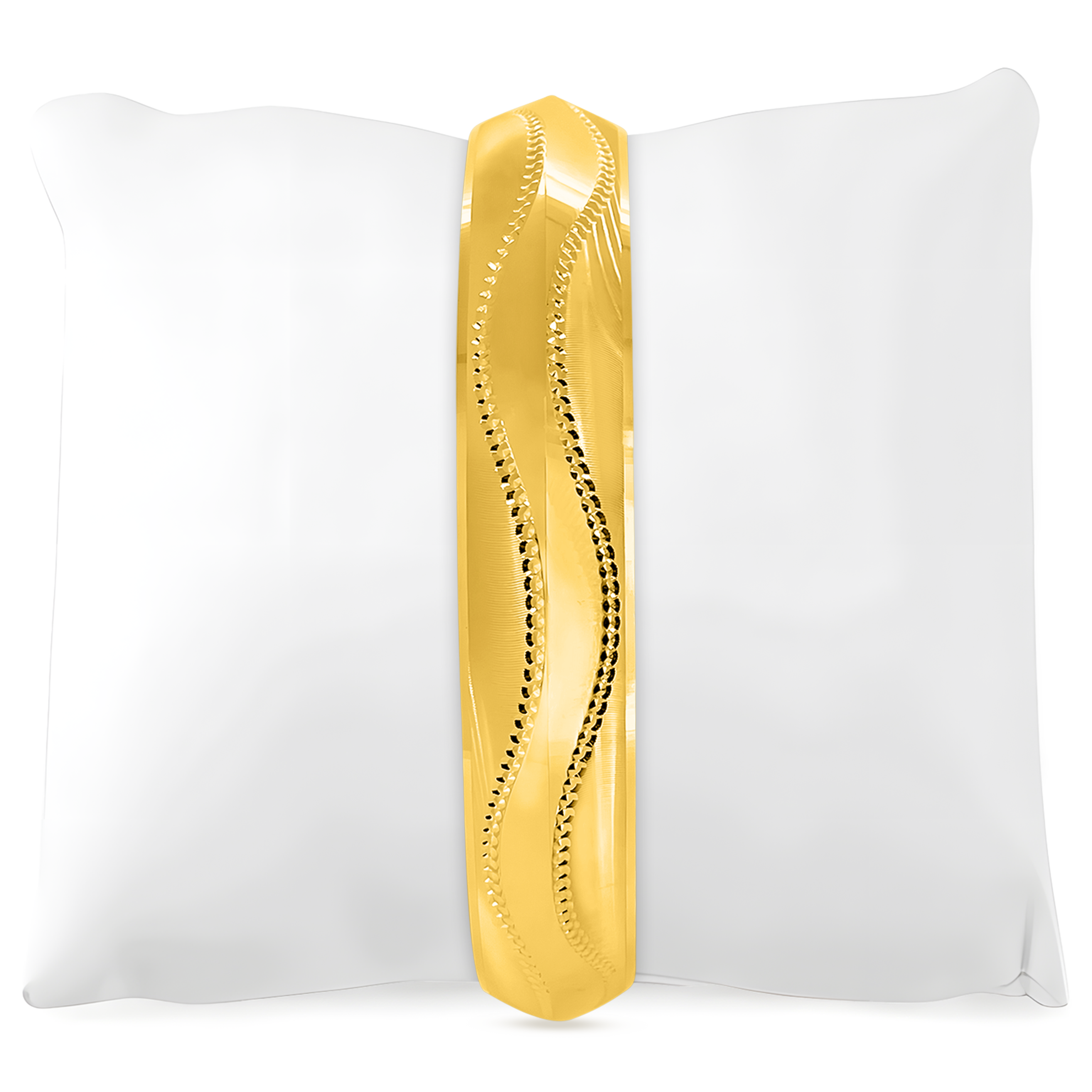 22K Gold Wavy Kada