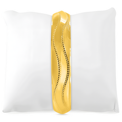 22K Gold Wavy Kada