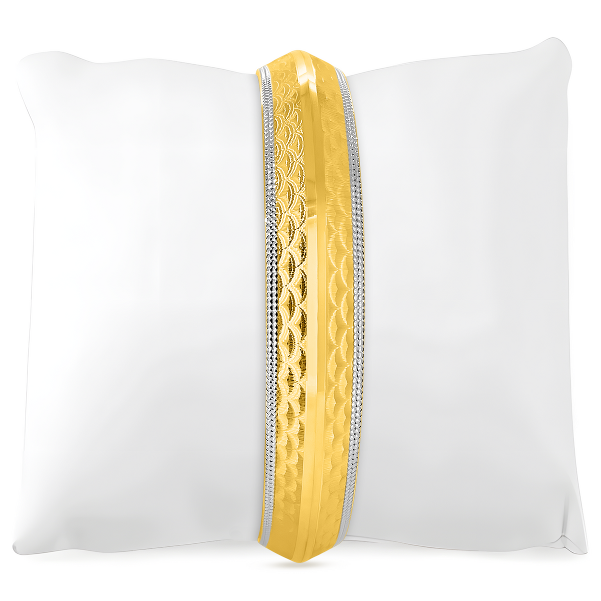 22K Gold C Wave Kada
