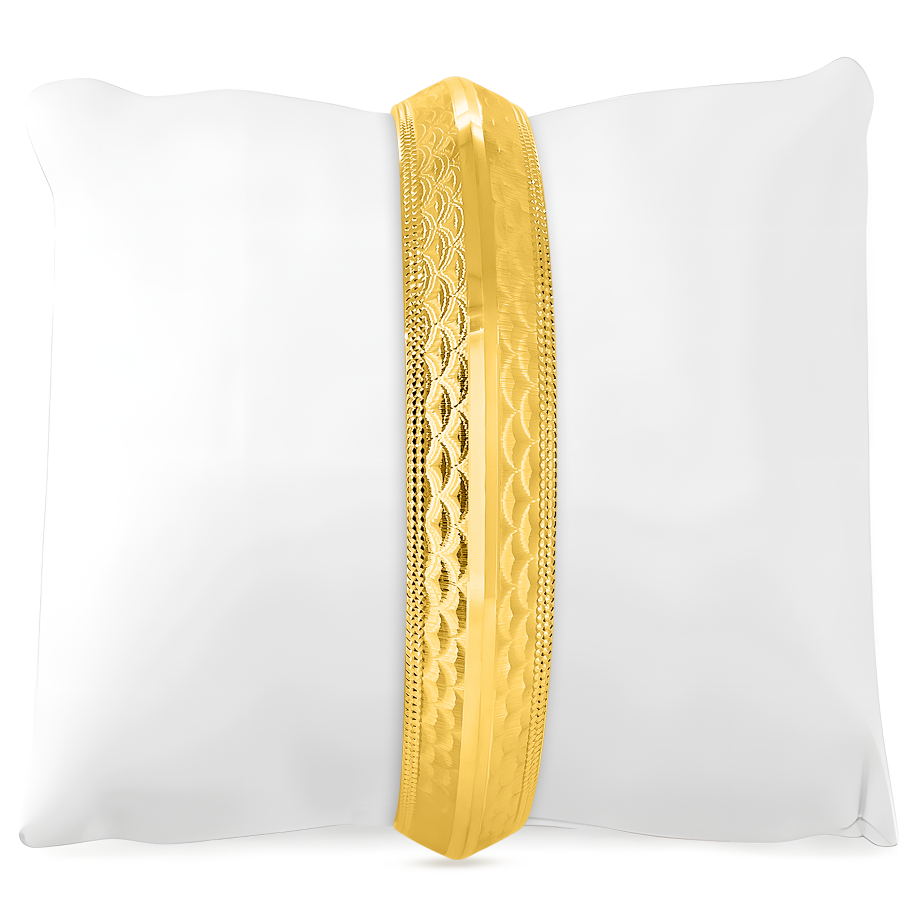 22K Gold C Wave Kada