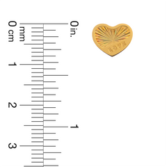 22K Gold Rainbow Love Earrings