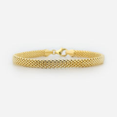 14K Gold Mesh Bracelet