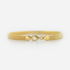 14K Gold Mesh Bracelet