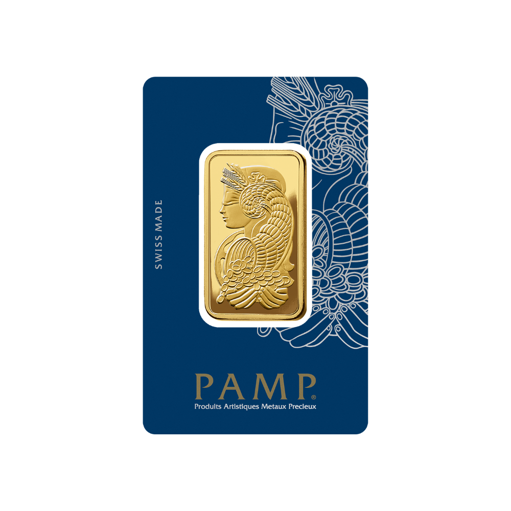 1 oz Pure Gold Bar PAMP Suisse Lady Fortuna Veriscan (New In Assay)