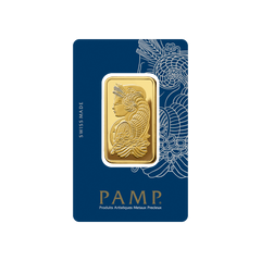 1 oz Pure Gold Bar PAMP Suisse Lady Fortuna Veriscan (New In Assay)