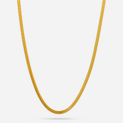 22K Gold Round Chain - 17"