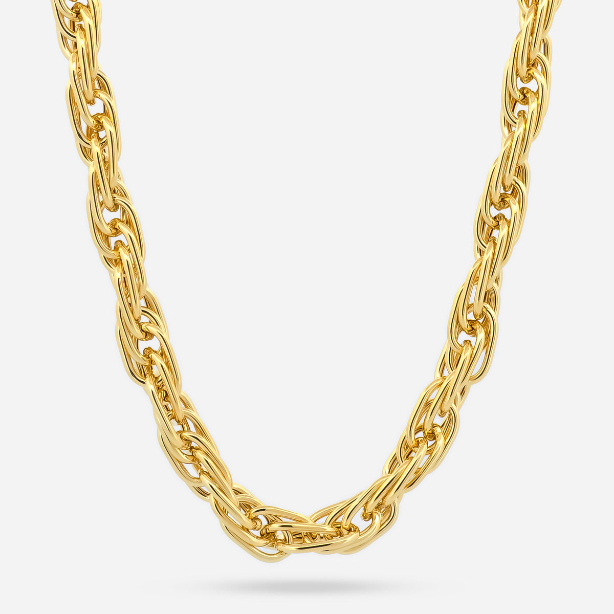 14K Gold Thick Rope Chain - 18"