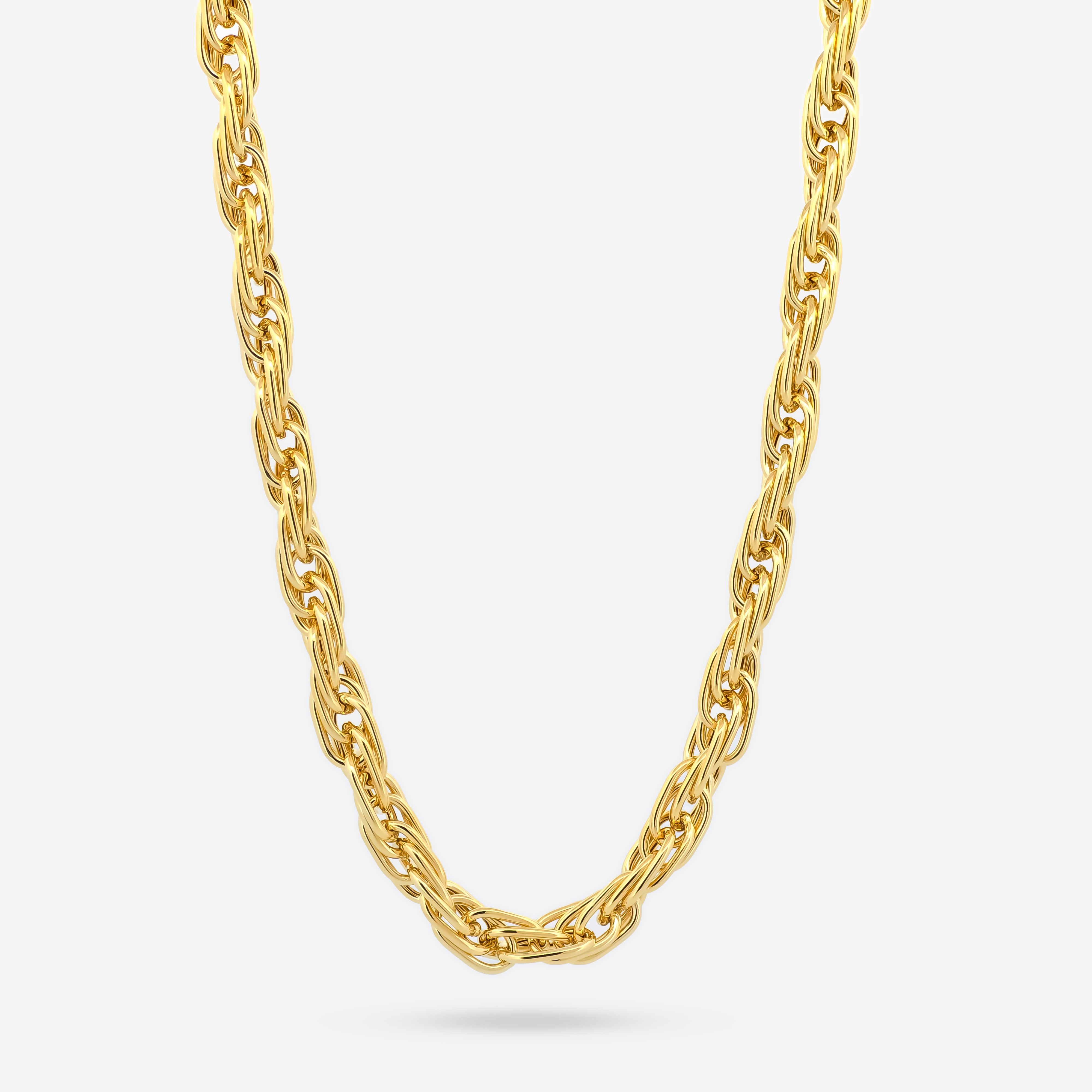 14K Gold Thick Rope Chain - 18"