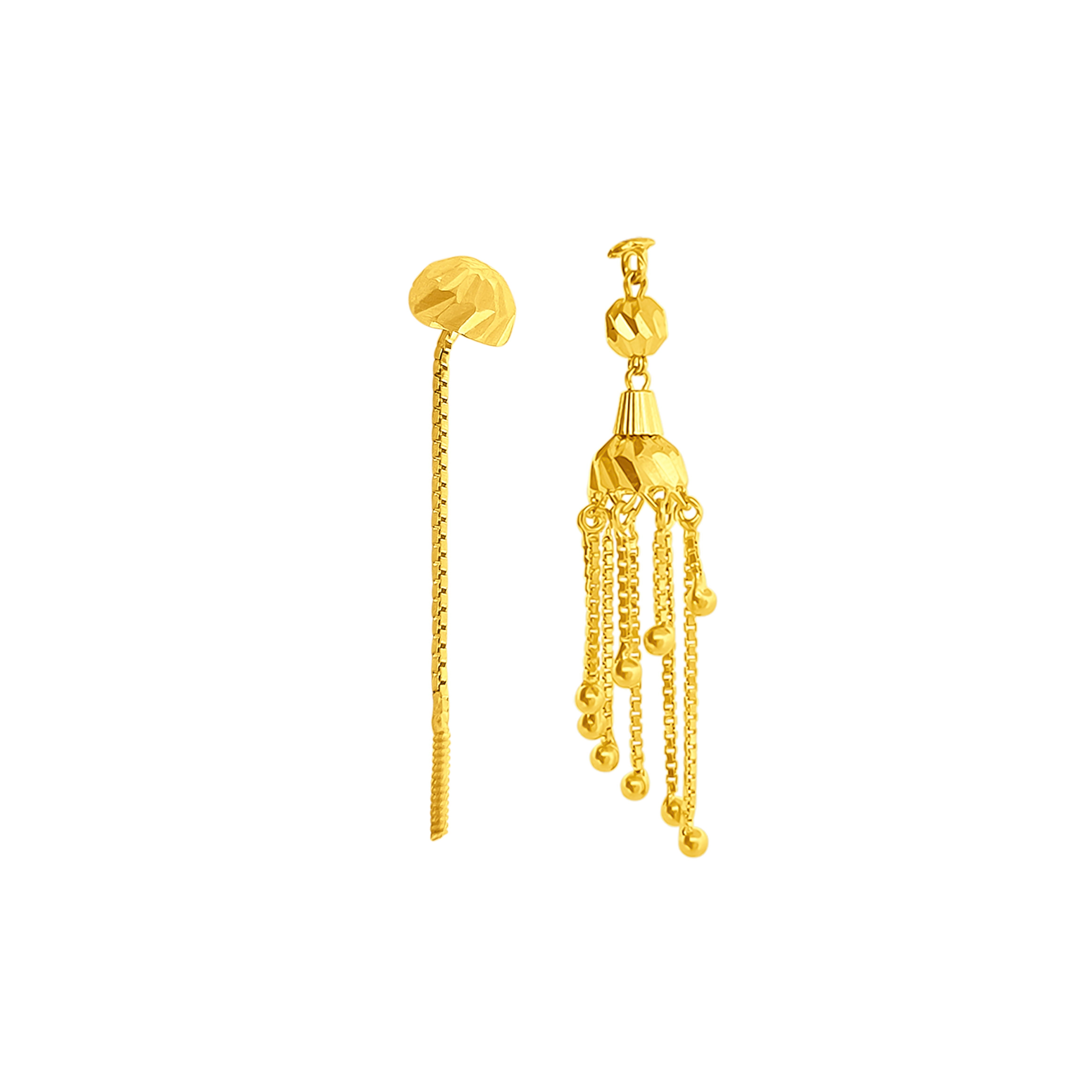 22K Gold Sui Dhaga Earrings