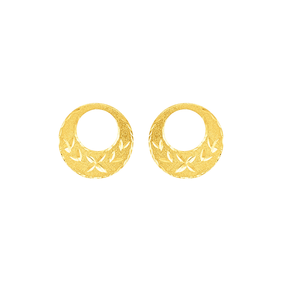 22K Gold Elegant Men's Nattiyan Earrings